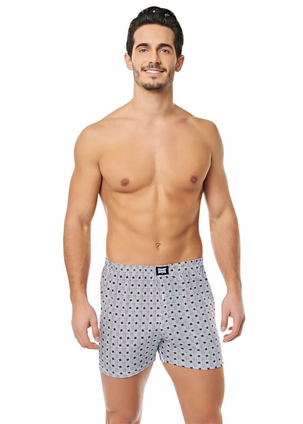 Erkek Penye Desenli Boxer